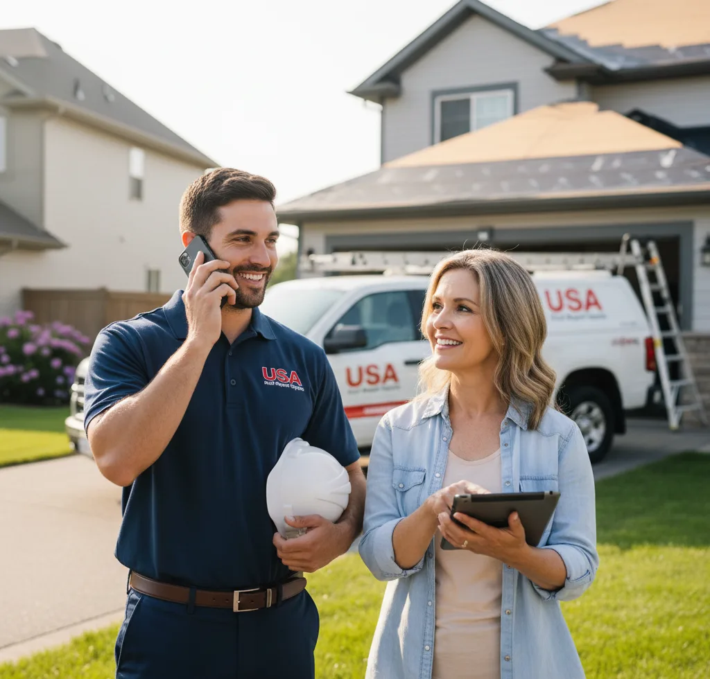 USA Roof Repair Experts customer support in Gilboa